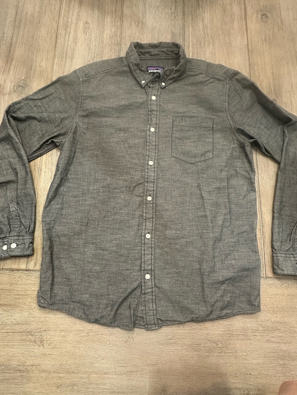 Patagonia Men's Chambray Long-Sleeve Bluffside Shirt | Size Large